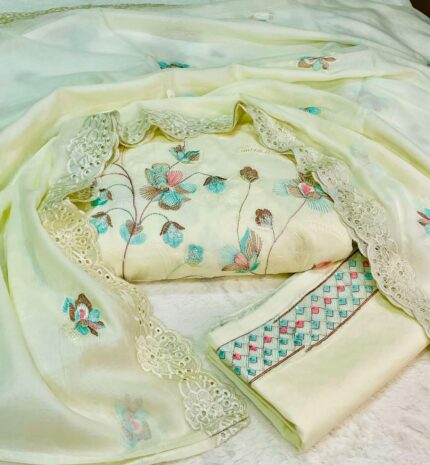 ইন্ডিয়ান অরবিন্দু কাপড়ের  ১০০% সুতি থ্রিপিস