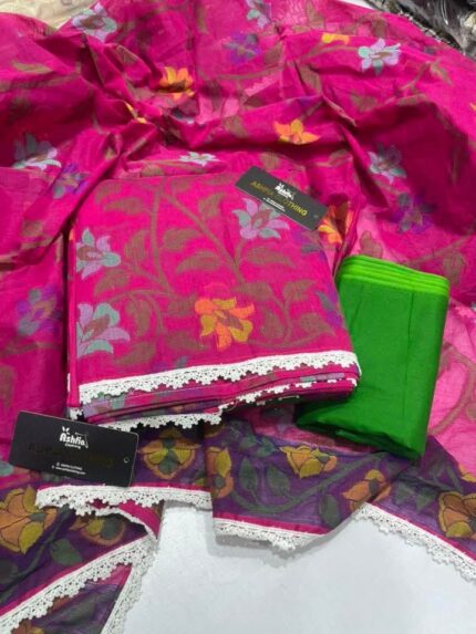 ১০০% কটন তন্তুজ থ্রিপিস ❤️